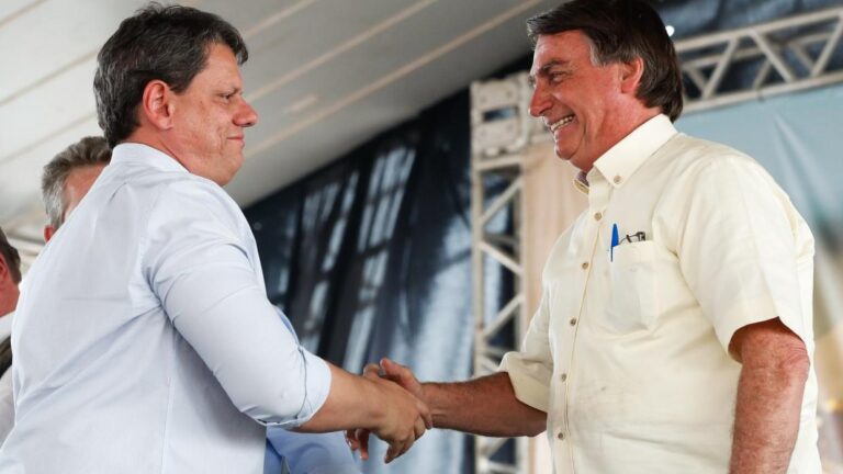 Tarcísio e Bolsonaro